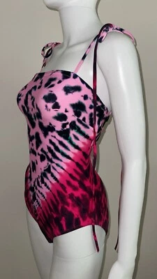 Swimsuit  PROENZA SCHOULER Tie Dye Print Bandeau Tie Shoulder 1 Piece Small NWT - Image 1 of 4