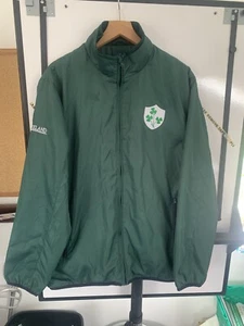Vintage Trainingsjacke Windbreaker IRFU Rugby Logo Ireland Large Fullzip Mantel - Bild 1 von 14
