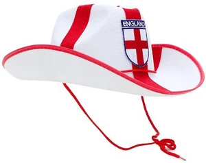 Cappello stile cowboy inglese - Abito elegante - Coppa del Mondo di rugby - Euro 2024 - Foto 1 di 1