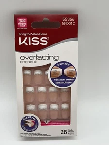 Kiss everlasting FRENCH Nails 55356 Medium 28 künstliche Fingernägel *neu* - Bild 1 von 2