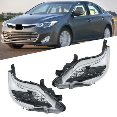 Clear Halogen Headlights Pair For Toyota Avalon 2013 2014 2015 Left+Right Side - Image 1 of 4