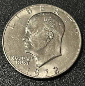 Dólar Eisenhower 1972 P $1 tipo 3 "Ike" KM# 203 BU. #2 - Imagen 1 de 3