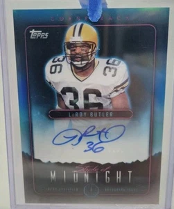 2024 Topps Midnight Leroy Butler Stroke Of Midnight Auto Card #SMA-LB - Picture 1 of 2