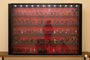 LED Display Case Suitable For Star Wars Legion Miniature Models RED - Picture 1 of 2