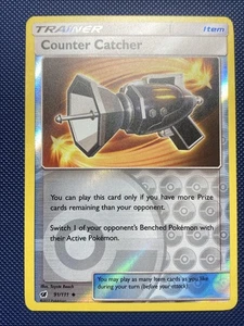 NM Counter Catcher 91/111 - 2017 Crimson Invasion Reverse Holo Pokemon - Picture 1 of 10