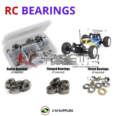 RCScrewZ Metal Shielded Bearing Kit ass047b for Associated B44.2 | KIT - Image 1 of 4