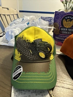 John Deere Muddy Tractor Green Yellow Toddler Cap Size 2T - 4T - Image 1 of 4