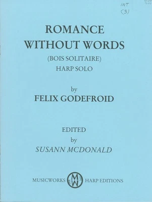 Romance Without Words Sheet Music Harp Solo 1982 Felix Godefroid McDonald - Image 1 of 4