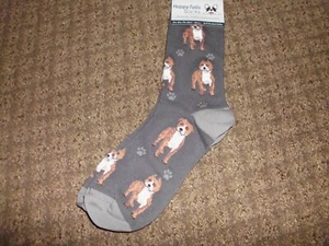 HAPPY TAILS Socks PITBULL, gray in color, New - Picture 1 of 2
