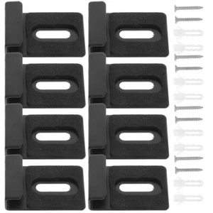 8PCS Clip Porta Specchio Montaggio a Parete Senza Cornice Specchio Kit di Montaggio con Viti - Foto 1 di 12