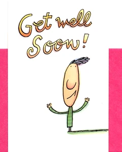 Funny Get Well Soon Leisure Watch Videos Stream Binge TV Miss Work Greeting Card - Picture 1 of 3