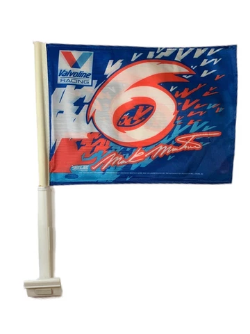 MARK MARTIN #6 NASCAR Roush Racing Collectors Edition Series Car Flags Set Of 2 Cover