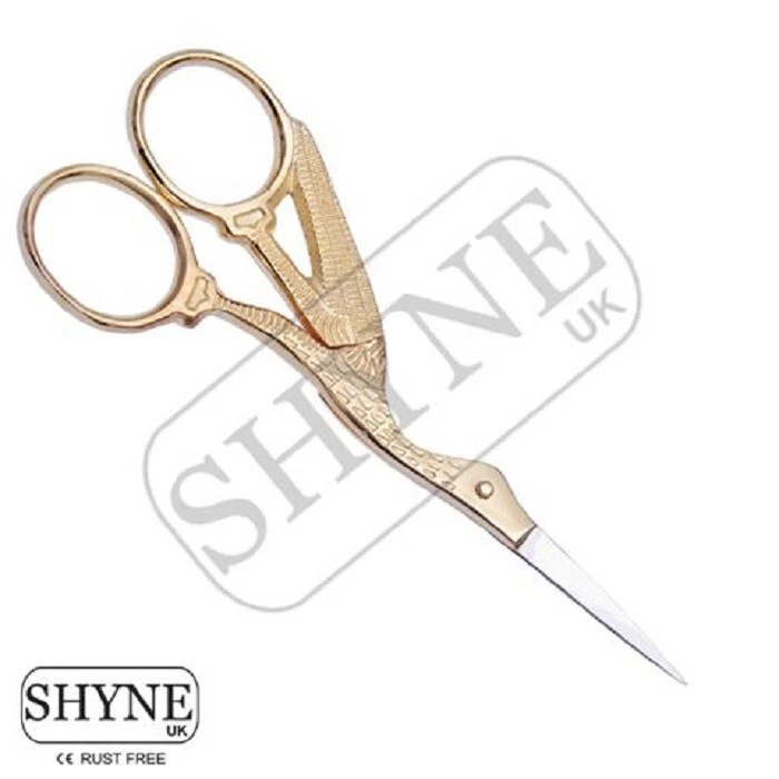 SHYNE U.K Full Gold Embroidery Scissors And Cross Stitch Sewing Full Gold