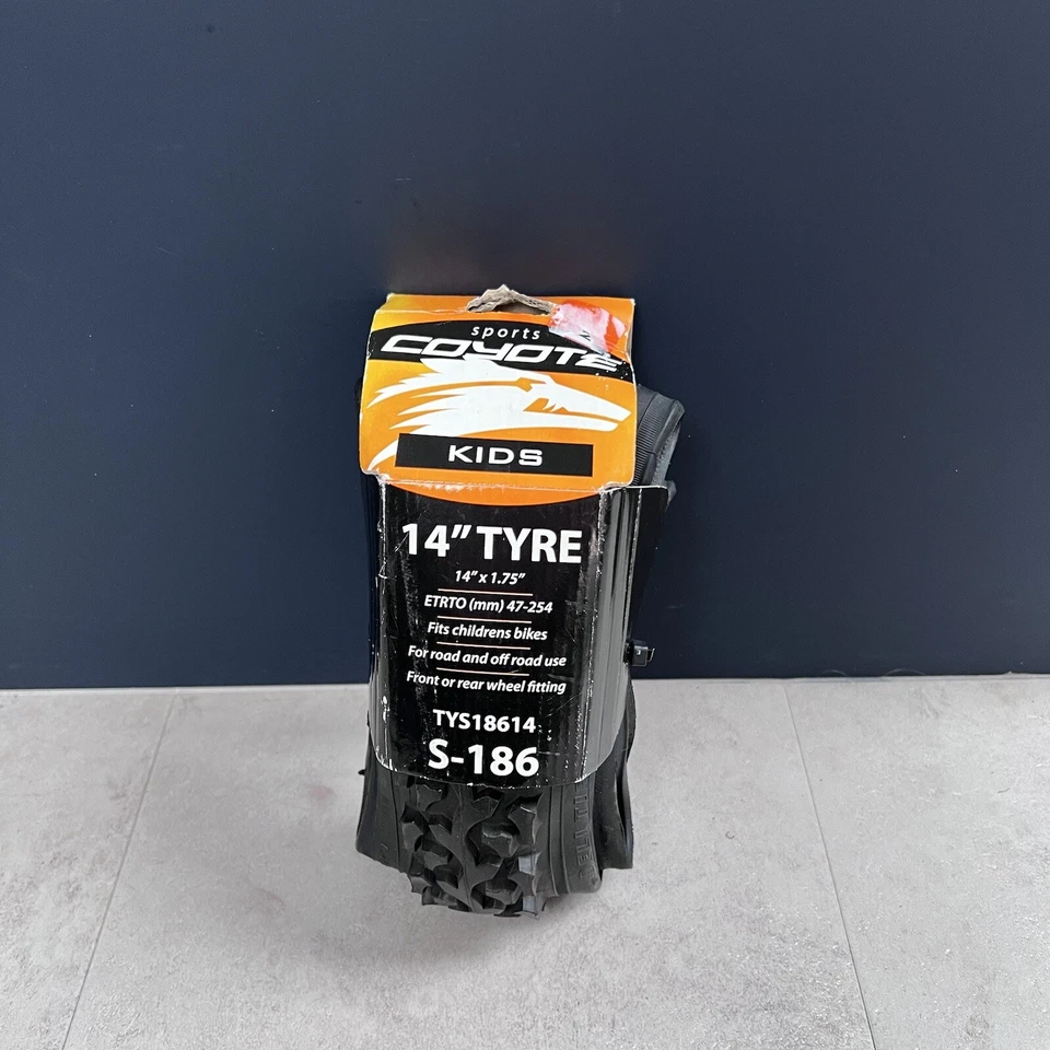 Neumático plegable de 14 pulgadas Coyote bicicleta para niños negro ¡Nuevo! Foto 1 de 4