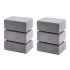 6Pcs Bbq Grill Clean Brick Barbecue Cleaning Stone Bbq Racks Stains Grease2042