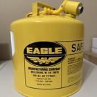 EAGLE U2-51 SY Type II Steel Safety Can, Yellow, 15-7/8'H 18.9 Liters USA
