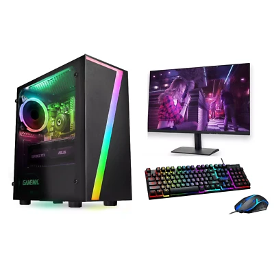 Fast Intel Core i7 Gaming PC Computer 16GB RAM 1TB HDD NVIDIA RTX 3050 Windows11 - Image 1 of 4