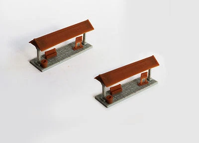 Outland Models Modelleisenbahn kleine Bahnhof Passagier-Plattform 2 stk. Spur Z