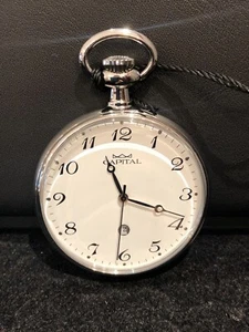 Orologio da tasca quadrante bianco numeri arabi-Gioielleria Ottaviani Roma - Imagen 1 de 2