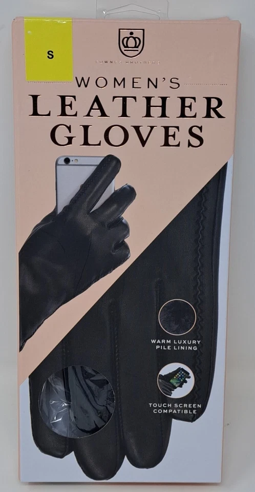 Fownes Brothers Women's Ladies Leather Gloves Size Small Ship in USA