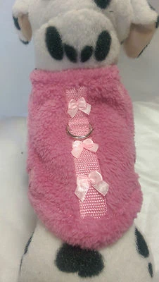 Softgeschirr warm gefüttert Brustgeschirr Hundegeschirr weich Halsband XS-M rosa - Bild 1 von 4
