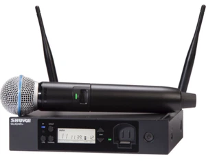 Shure GLXD24R+/B58-Z3 Digital Wireless Rack System with BETA58A Vocal Microphone - Picture 1 of 6