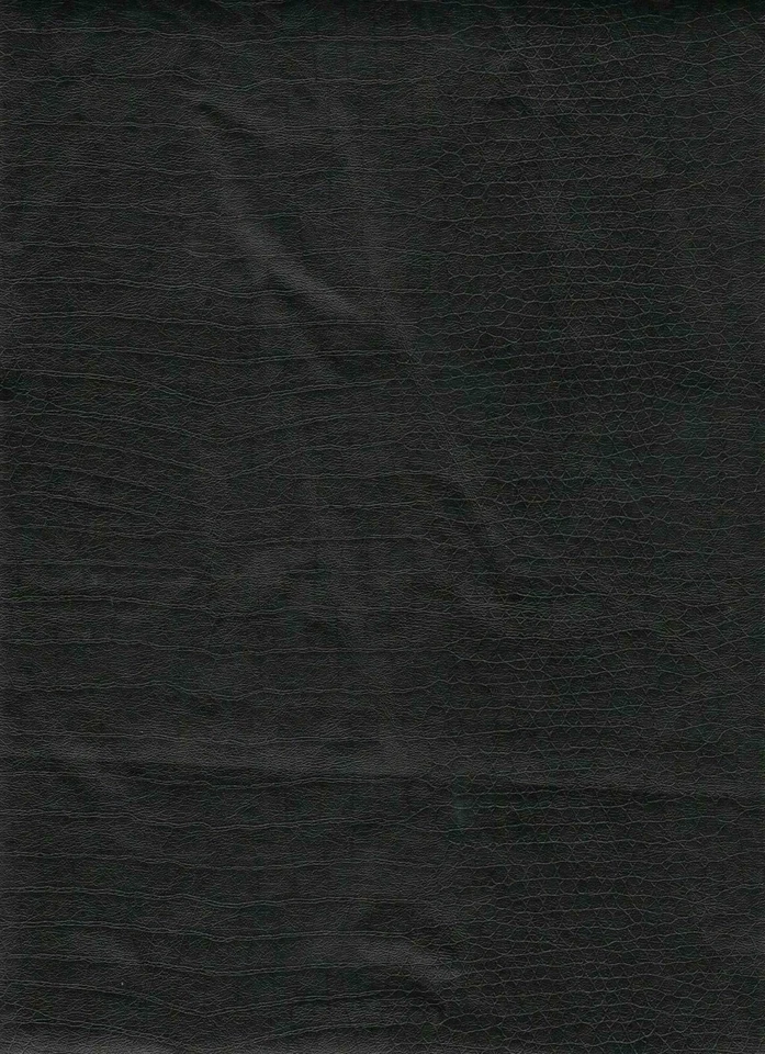 PU Leather Look Cloth Upholstery Fabric Material SNAKESKIN - BLACK - Image 1 of 1
