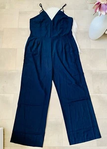 Neu Elegant Business Jumpsuit Overall Einteiler Blau Dunkelblau L Xl 40 42 - Bild 1 von 6