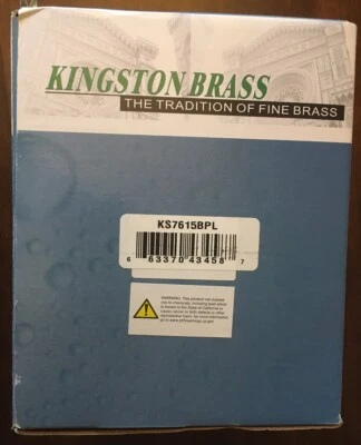 Kingston Brass KS761BPL  3 Hole Deck Mount 4” Centerset Bathroom Faucet - Image 1 of 4