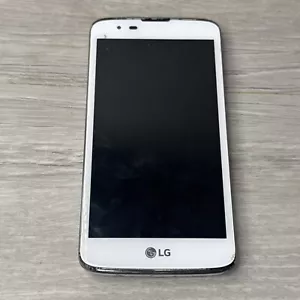 LG K7 Pearl White Model LGMS330 Smart Phone Cell Phone Smart Phone For Parts - Picture 1 of 9