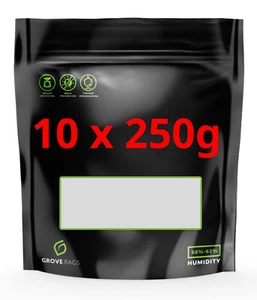 10x 250g Grove Bags TerpLoc 38x30cm mit Fenster Einschweiß und Zipbeutel - Bild 1 von 5