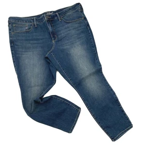 Pantalones de mezclilla ajustados universales talla 18 S de altura media con control de barriga elásticos - Imagen 1 de 4