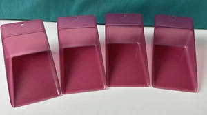 Tupperware Scoop Piatti Set di 4 Lati Alti Lunghi 6" Nuovi - Foto 1 di 1