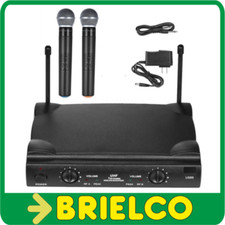 MICROFONOS INALAMBRICOS DE MANO UHF PROF PAREJA 2 UNIDADES TIPO ALCACHOFA BD9252