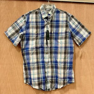 NWT Men's Button Up Dress Short Sleeve Shirt Medium MSRP $55 - Picture 1 of 6