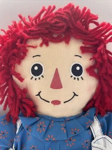 Raggedy Ann 18 Zoll von Russ Berrie 2010 Applause Hasbro Stoffpuppe Stofftier Schürze - Bild 1 von 5