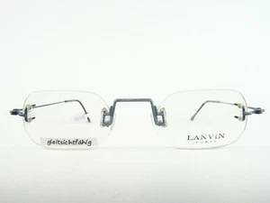 Randlose Brille Brillenfassung matt blau leichte Designerfassung mittlere Größe - Picture 1 of 5