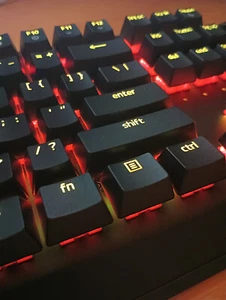 Razer BlackWidow V3 TKL *CUSTOM- HOT SWAP* Akko Radiant Red Switch, cable mod - Picture 1 of 9
