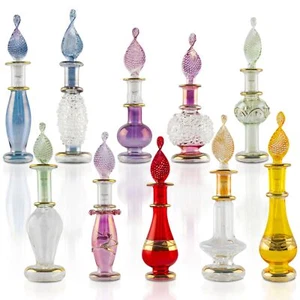 CraftsOfEgypt Genie Blown Glass Miniature Perfume Bottles for Perfumes & Esse... - Picture 1 of 8