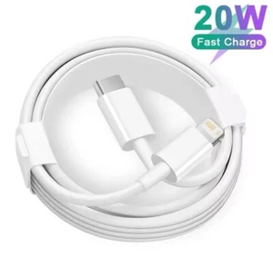 Per iPhone 14 13 12 11 Pro XR XS Ricarica Rapida 20W USB-C Cavo Caricatore PD-1M - Foto 1 di 21