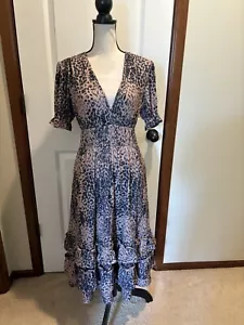 ANTHROPOLOGIE HUTCH ADELIA Women Size S Multicolor Ruffled Midi Dress - Picture 1 of 8