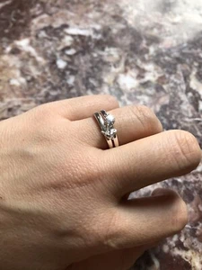 NEW Anthropologie Silver Boho Bird Sea Shell Stacking Rings-6-$68 - Picture 1 of 3