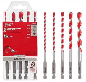 Milwaukee 48-20-9051 SHOCKWAVE 5-teiliges Sechskantschaft Hartmetallhammer Beton Set - Bild 1 von 3