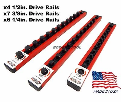 Mechanics Time Saver Lock a Socket Rails for Craftsman 311 334pc Tool Sets USA - Image 1 of 4