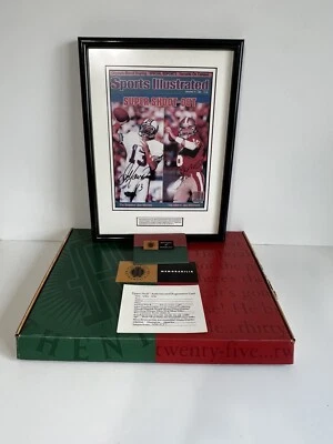 DAN MARINO &JOE MONTANA FRAMED SPORTS ILLUSTRATED COVER PHOTO UPPER DECK W/ BOX - Image 1 of 4