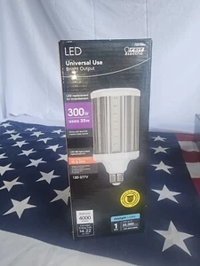 Feit Electric 300-Watt Led Corn Cob High Lumen (1-Bulb). 4000 Lumens. New.  - Picture 1 of 5