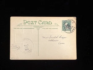 CT BLOOMFIELD EASTER POST CARD #331 UNUSUAL STAR CANCEL - Picture 1 of 2