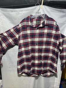 Orvis Heavy Flannel Shirt Shacket Overshirt Herren Gr. XXL kariert Baumwolle Taschen - Bild 1 von 9