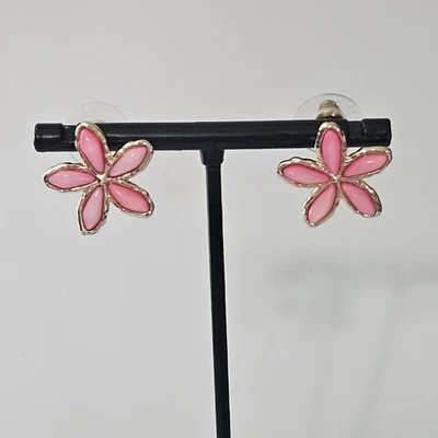 Pendientes Kendra Scott Kyla Flor Frambuesa Tono Oro Rosa Foto 1 de 4