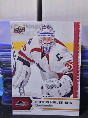 17-18 Upper Deck AHL Matiss Kivlenieks Rookie 🚨🚨🚨 Columbus Blue Jackets  - Image 1 of 2